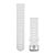 Garmin Quick Release Band (20 mm) - White Silicone Band with Stainless Steel Hardware