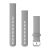 Garmin Quick Release Bands (20 mm) - Powder Gray with Silver Hardware