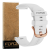 Forza Elite 18mm Quick Release Watch Strap - Garmin - White - Rose Gold Buckle