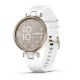 Garmin Lily - Cream Gold Bezel with White Case and Silicone Band